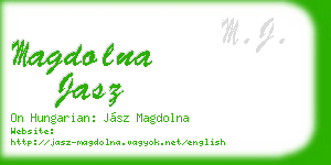 magdolna jasz business card